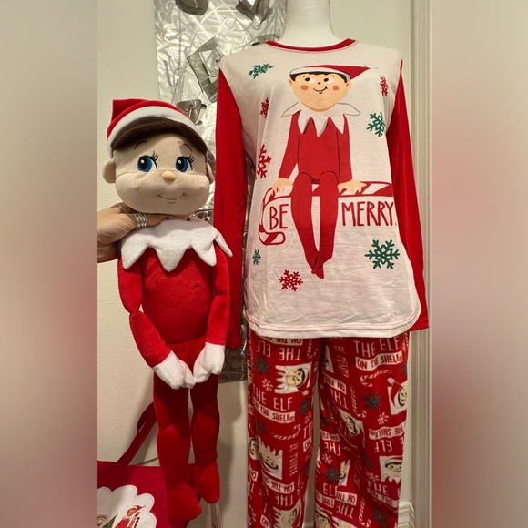 Elf on the Shelf Pajamas + Tote Bag + Large Stuffed Doll - Picture 11 of 16